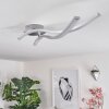 Mohlin Lámpara de Techo LED Níquel, Blanca, 2 luces