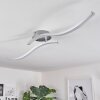 Mohlin Lámpara de Techo LED Níquel, Blanca, 2 luces