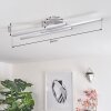Mohlin Lámpara de Techo LED Níquel-mate, 3 luces