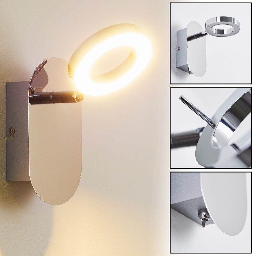 Adel Foco de pared LED Cromo, 1 luz main product photo