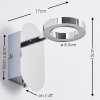 Adel Foco de pared LED Cromo, 1 luz