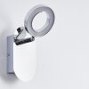 Adel Foco de pared LED Cromo, 1 luz