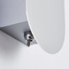 Adel Foco de pared LED Cromo, 1 luz