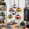 Gastor Lámparas suspendidas, Luminarias esféricas, Lámparas colgantes Cromo, dorado, Transparente, Color cobre, Ahumado, 6 luces