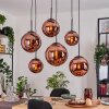 Gastor Lámparas suspendidas, Luminarias esféricas, Lámparas colgantes Color cobre, 6 luces
