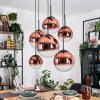 Gastor Lámparas suspendidas, Luminarias esféricas, Lámparas colgantes Transparente, Color cobre, 6 luces
