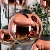 Gastor Lámparas suspendidas, Luminarias esféricas, Lámparas colgantes Transparente, Color cobre, 6 luces