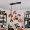Gastor Lámparas suspendidas, Luminarias esféricas, Lámparas colgantes Transparente, Color cobre, 6 luces