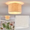 Bassagoda Plafones beige, Blanca, 1 luz