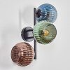 Koyoto Luminarias esféricas, Apliques Azul, Verde, Color cobre, 3 luces