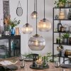 Koyoto Lámparas suspendidas, Luminarias esféricas, Lámpara colgante de clúster Colores ámbar, Transparente, Ahumado, 4 luces