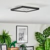 Simonstorp Plafones, Panel LED Negro, Blanca, 1 luz