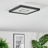 Simonstorp Plafones, Panel LED Negro, Blanca, 1 luz