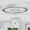 Simonstorp Plafones, Panel LED Plata, Blanca, 1 luz