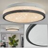 Onara Plafones, Panel LED Negro, Blanca, 1 luz