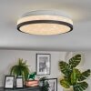 Onara Plafones, Panel LED Negro, Blanca, 1 luz