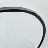 Onara Plafones, Panel LED Negro, Blanca, 1 luz