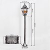 Lignac Iluminación de caminos Negro, Plata, 1 luz