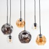 Ripoll Lámparas suspendidas, Luminarias esféricas, Lámparas colgantes Colores ámbar, Transparente, Ahumado, 6 luces