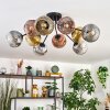 Ripoll Plafones, Luminarias esféricas dorado, Transparente, Color cobre, Ahumado, 10 luces
