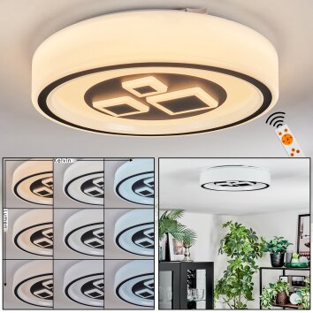 Jalon Plafones, Panel LED Blanca, 1 luz, Mando a distancia