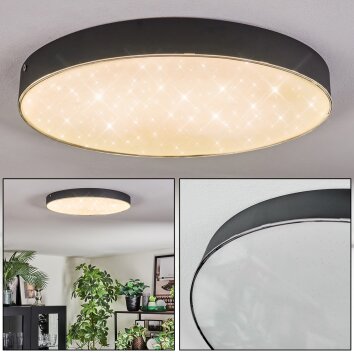 Elmar Plafones, Panel LED Negro, 1 luz