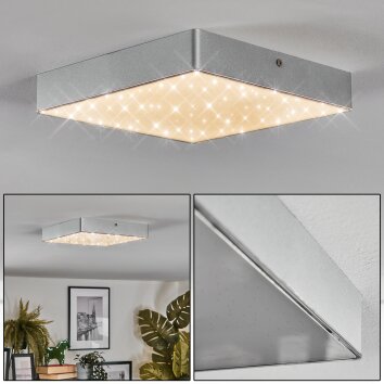 Esmar Plafones, Panel LED Plata, 1 luz