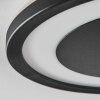 Gelan Plafones, Panel, Apliques LED Negro, Blanca, 1 luz