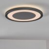 Gelan Plafones, Panel, Apliques LED Negro, Blanca, 1 luz