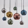 Ripoll Lámparas suspendidas, Luminarias esféricas, Lámparas colgantes Azul, Cromo, dorado, Verde, Color cobre, Ahumado, 8 luces