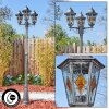 Lignac Candelabro, Iluminación de caminos Negro, Plata, 3 luces
