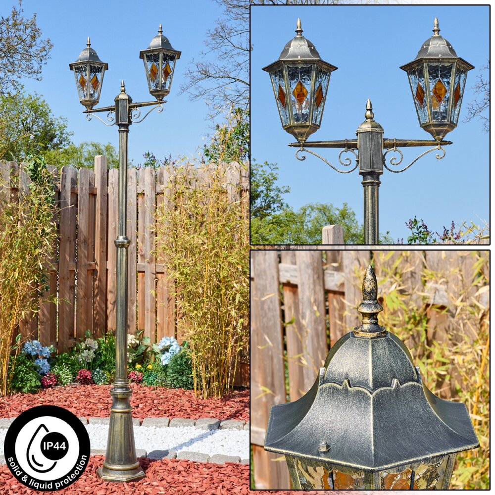 Hongkong Candelabro, Iluminación de caminos Marrón, dorado, 2 luces main product photo