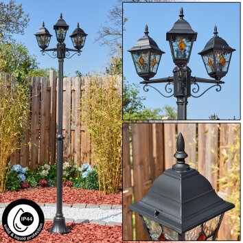 Naofe Candelabro, Iluminación de caminos Negro, 3 luces