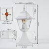Naofe Balizas de exterior, Iluminación de caminos Blanca, 1 luz