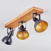 Hagan Plafones, Spot techo Crudo, Negro, 3 luces