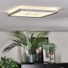 Simonstorp Plafones, Panel LED Plata, Blanca, 1 luz