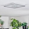 Simonstorp Plafones, Panel LED Plata, Blanca, 1 luz