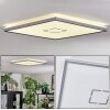 Simonstorp Plafones, Panel LED Plata, Blanca, 1 luz