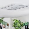 Simonstorp Plafones, Panel LED Plata, Blanca, 1 luz