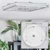 Simonstorp Plafones, Panel LED Plata, Blanca, 1 luz