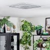 Simonstorp Plafones, Panel LED Plata, Blanca, 1 luz