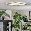 Simonstorp Plafones, Panel LED Plata, Blanca, 1 luz