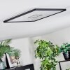 Simonstorp Plafones, Panel LED Negro, Blanca, 1 luz