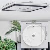 Simonstorp Plafones, Panel LED Negro, Blanca, 1 luz