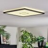 Simonstorp Plafones, Panel LED Negro, Blanca, 1 luz