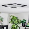 Simonstorp Plafones, Panel LED Negro, Blanca, 1 luz