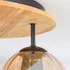 Koyoto Plafones, Luminarias esféricas 40 cm Crudo, Negro, 3 luces