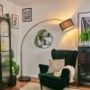 Bassagoda Lámpara de pie Cromo, Negro, 1 luz