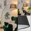 Bassagoda Lámpara de pie Cromo, Negro, 1 luz