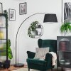 Bassagoda Lámpara de pie Cromo, Negro, 1 luz